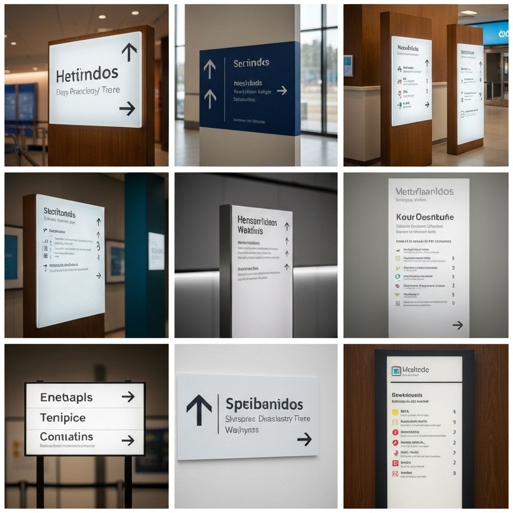 Placas e Sinalização