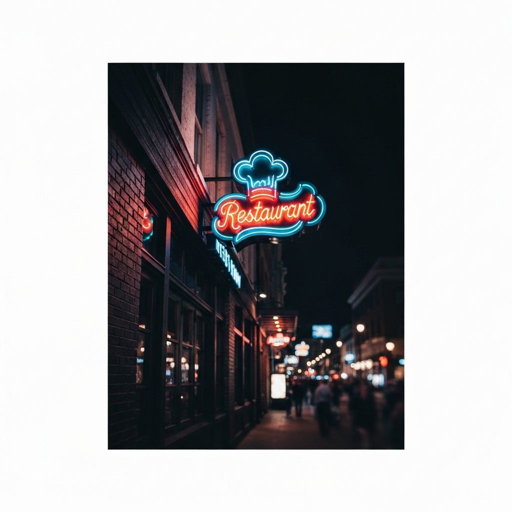 Letreiro Luminoso Restaurante